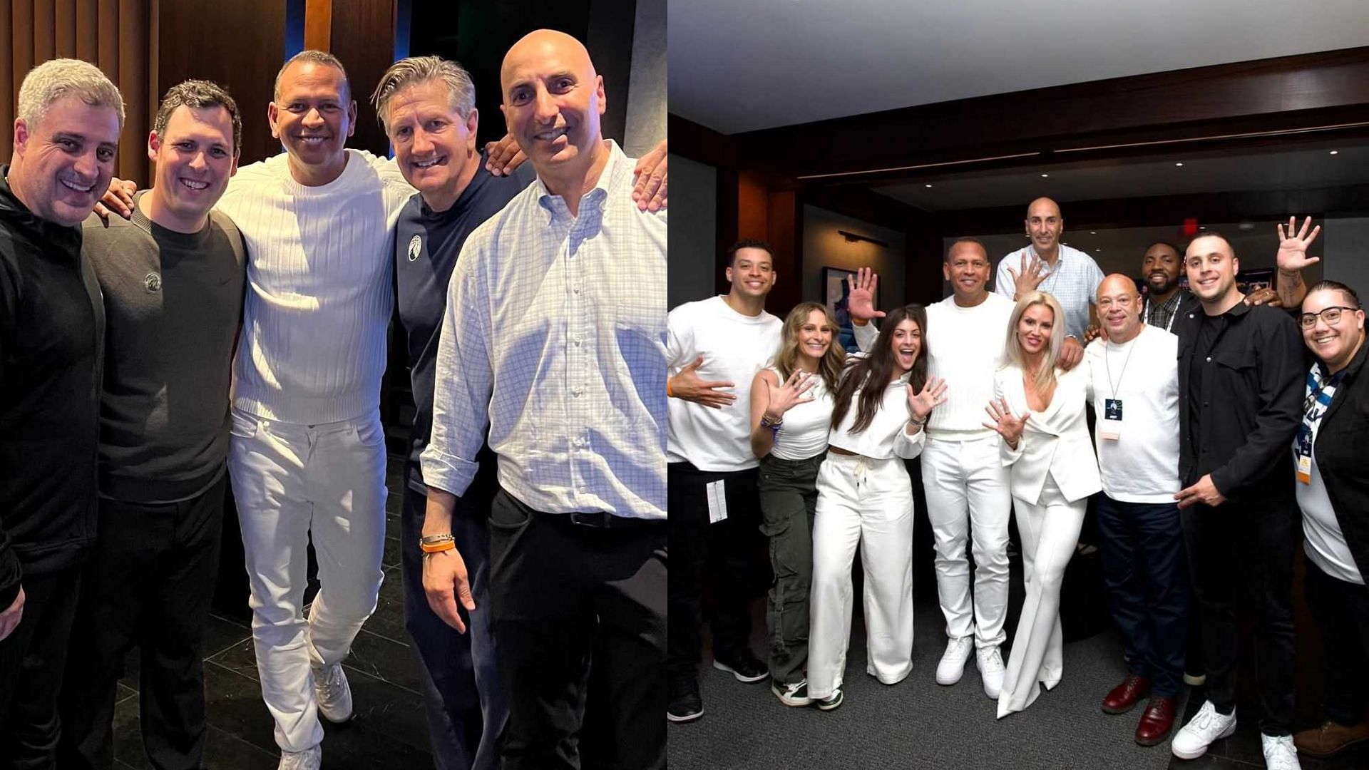 Alex Rodriguez provided some look into the Minnesota Timberwolves victory celebration last night (Photo Source: IMAGN)